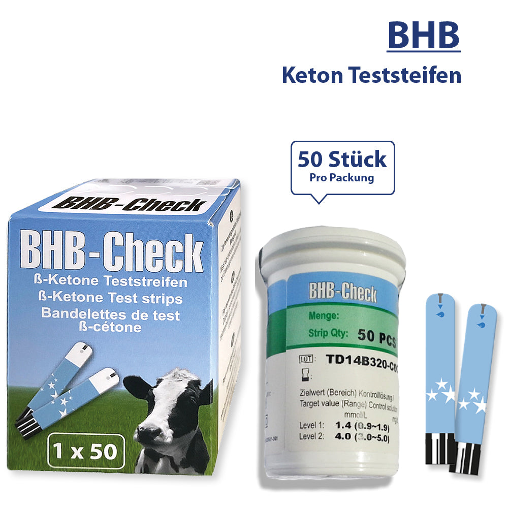 BHB-Check Keton Teststreifen 50 Stück Packung