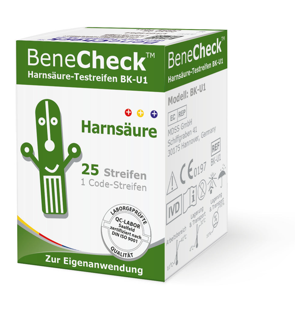 Benecheck Teststreifen und Nodololanzetten Kombi-Set ml