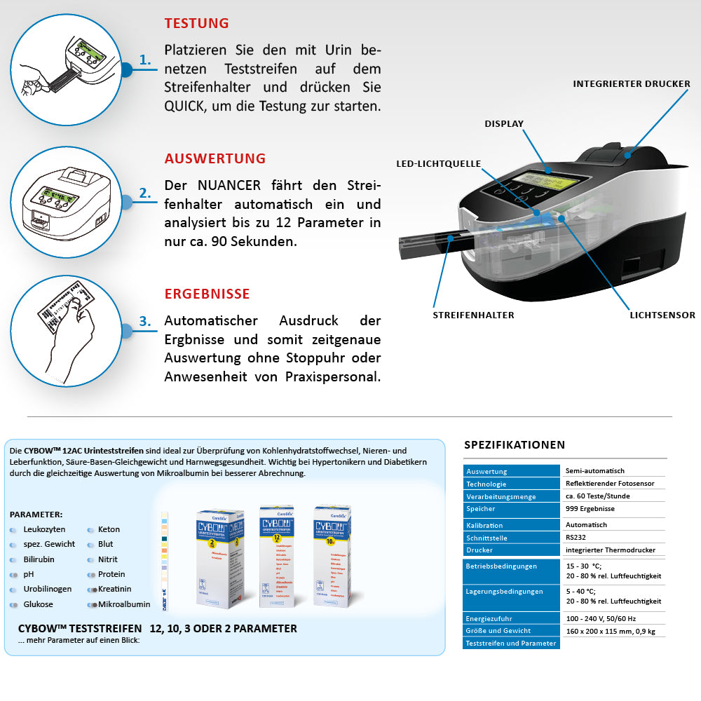 Carestix Nuancer Urinanalyser