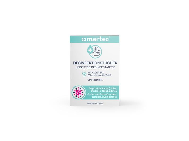 martec Desinfektions-Tücher   ToGo  10 Stück